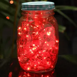 macarize 30 LEDs 9.96 m Red Steady String Rice Lights image 4