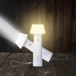 2-in-1 Rechargeable Torch/Emergency Lantern, Li-ion, Type-C, for Gifting Multicolor Plastic Table Lantern-picture-19