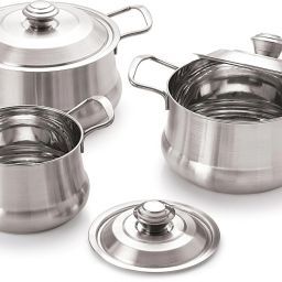 COOKWELL Crown Superior Quality Mirror Finish Stainless Steel Bowl Serving Set-14