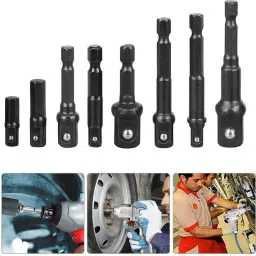 AASONS 8Pcs 1/4" 3/8" 1/2" Impact Socket Adapter/Extension Set Socket Set image 3