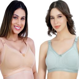 Pack of 2 Women T-Shirt Non Padded Bra-picture-34