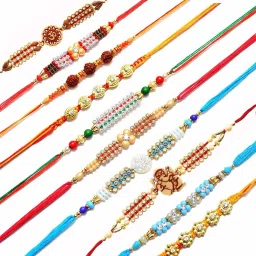 Designer WER234S Mauli Thread Rakhi Set-25