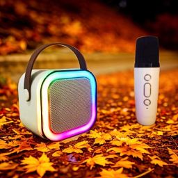 Saibaba Insulators Karaoke Speaker K12: Party POP Wireless Bluetooth Speaker with Mic, RGB 15 10 W Bluetooth Speaker-image-69