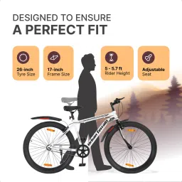 urban terrain Galaxy High Performance MTB Cycles For Men With Complete Accessories 26 T (inch) Road Cycle image 5