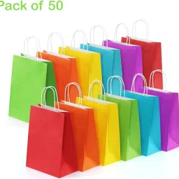 Kraft Paper Gift Bags with Handles for Birthdays, Weddings, and Return Gifts-image-30