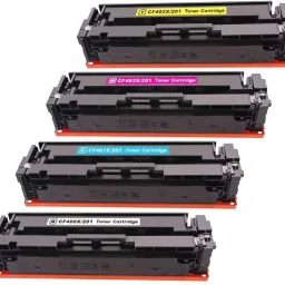 DARKPRINT 201A - CF400A, CF401A, CF402A, CF403A Toner Cartridge For HP Printer Black + Tri Color Combo Pack Ink Cartridge-picture-15