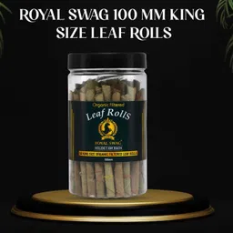 royal swag Filtered Tendu Leaf Roll Cones Bidi 50 Units Jar (100mm King Size Leaf Rolls) Smoking Cessations-picture-15