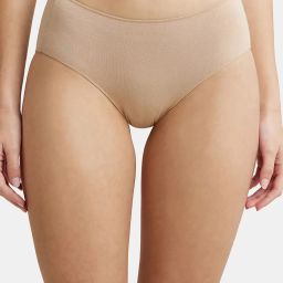 1802 High Coverage Micro Modal Elastane Stretch Women Hipster Beige Panty-image-35