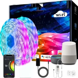 Gesto 5 Meter Smart Led Strip |Music Sync With Alexa And Google|App Controlled Strip Light Strip-image-36