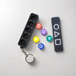 Korean Gonggi Dice Set 5 Piece with Black Keychain Storage Box Party & Fun Board Game-image-30