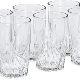 (Pack of 6) Water, Juice Transprent Tumbler Glass Set For Home & Bar Set Of Six-R11 Glass Set Water/Juice Glass-image-26