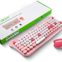 Acer CUTEO 2.4GHz Keyboard & Mouse Combo Wireless Standard Multi-device Keyboard Compatible with Desktop, Laptop, Mac-21