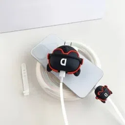 MK Mankrit Compatible for 18-20W 360 Degree Full Protection Cover (Red Band Dog) Cable Protector-image-62