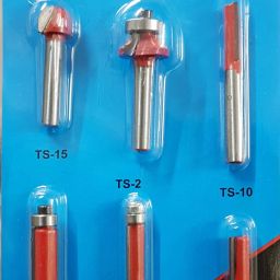6 PCS MULTI SHAPES ROUTER/TRIMMER BIT SET COMBO WITH WOODEN BOX 1/4" (6.35 mm SHANK) SPECIALLY DESIGNED FOR WOODWORKING-image-14