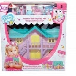 FUNNY HOUSE PLAY SET-Doll House Set (Multicolor)-12