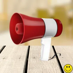 Handheld Megaphone with Siren, Microphone & Rechargeable for Outdoor EventsB16 Megaphone Portable Megaphone Siren Loudspeaker Function &Long Battery BackupQ16 Outdoor PA System-15