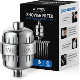 wevora 20-Stage Shower Filter for Hard Water | Hair & Skin Protection | Universal Fit | Tap Mount Water Filter-picture-10