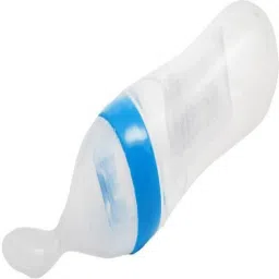 Baby Food Grade Silicone Squeeze Food Feeder with Spoon- Silicon-21