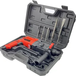 100% Copper Winding MCGH1041M6 26mm Hammer Impact Machine with 5Pcs SDS Plus Bits for Making Holes in Metal/Wood/Concrete Hammer Drill H3 Pistol Grip Drill-7
