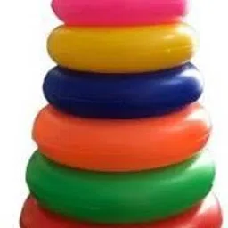 kjee New Born Rock-a-stack Toddler Stack-7 color Ring Sets (Multicolor) image 3