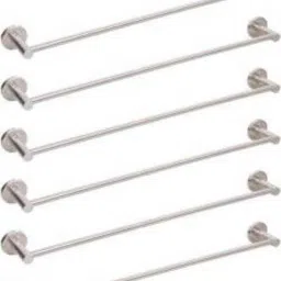 24 INCH Stainless Steel Towel Bar | Bathroom Towel Rod Holder | Wall Mounted Hand Towel Rail for Kitchen and Washroom 24 inch 6 Bar Towel Rod-image-80