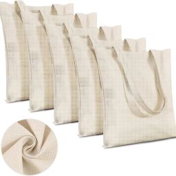 White Men & Women Sling Bag Cotton Shopping Handbags-image-45
