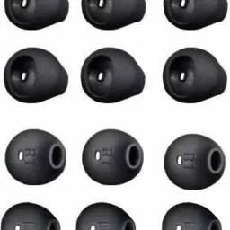 UTM 12 Pcs (6 Pair) Earbuds cover Anti-Slip Silicone Replacement Ear Tips Level U EO-BG920 Bluetooth Earphone (Black) In The Ear Headphone CushionÂ Â (Pack of 12, Black In The Ear Headphone Cushion-image-7