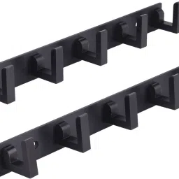Premium Stainless Steel BLACK 6 Pins Cloth Hanger Cloth Hanger (Pack of 2) Hook Rail 6-image-17