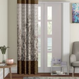 210 cm (7 ft) Polyester Semi Transparent Door Curtain Single Curtain-image-100