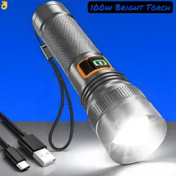 X313 Heavy Duty Powerful Torch–Bright LED Torch for Camping, Hiking & Night Use Torch-31