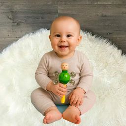 gentle tone infant baby rattle cute handle Rattle-image-77