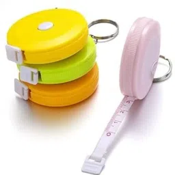 4 Pcs Retractable Measuring Tape with Keychain for Body Measurement & Sewing Measurement Tape-1