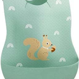 baby food scraps with pocket for Baby Food Feeding BPA Free, Baby Apron-image-50
