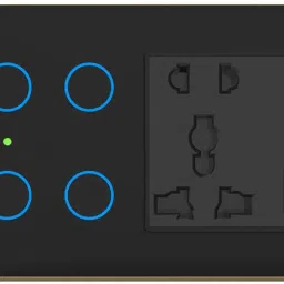 HomeMate Smart Touch Switch Panel | 4 Switch & 1 Socket with Quick Charge USB's-28