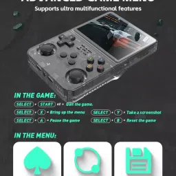 PICSTAR R36S Retro 64GB Preloaded Video Game Console 3.5inch LCD display 64 GB with multiple games image 3