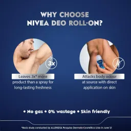 nivea Men Fresh Active 48H Freshness Deodorant Roll-on-For Men image 2
