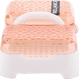 Double Sealed Drain Soap Dish Tray Holder with Handle & Lid Cover Box Case Blue, WHITE Towel Holder-image-52