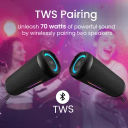 Portronics Breeze 6 Portable with Mic,6Hr Playtime,Aux in,TWS Mode 35 W Bluetooth Speaker image 2