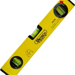 Magnetic Aluminium Spirit Level | Box Section with Printed Scale & 3 Vials Heavy-Duty Construction Magnetic Engineer's Precision Level-3