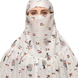 Printed Pure Cotton Women White Scarf-image-82