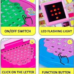 gobaby Learning Alphabet and Numbers with LED Display and Music Laptop for Kids image 5