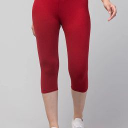 SBT-002 Women Maroon Capri-image-73
