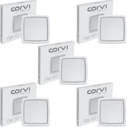 Flat 6S LED Panel Light| Driverless, Dimmable, 15W, Pack of 5| Warm White 3000K Ceiling Light Ceiling Lamp-21