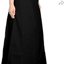 house of common BLACK 7 kali pure cotton Pure Satin, Pure Silk Petticoat-image-93