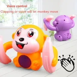 deetarth Tumble Banana Monkey, Voice Control with Music, Spinning and Rolling image 5