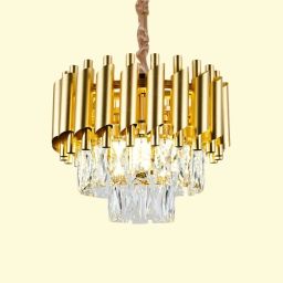 K9 CRYSTAL GOLDEN CHENDHILER HANGING LAMP Chandelier Ceiling Lamp-image-7