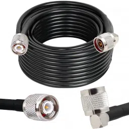 Netboon HLF400 Coaxial Cable with TNC Male to N Male Right Angle Connector 20-Meters For Antenna Amplifier-image-88