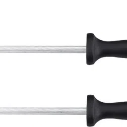 Kitchen Sharpener Stainless Steel Sharpening Rod for Kitchen Knife(Steel, 2 Pcs) Knife Sharpening Steel-image-5