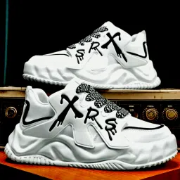 Light weight stylish attractive sneakers shoes for men (White) Sneakers For Men-image-26