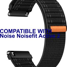 ACM Watch Strap Nylon Soft 22mm for Noise Noisefit Active 2 Smartwatch Belt 3619489 mm Fabric Watch Strap-image-23